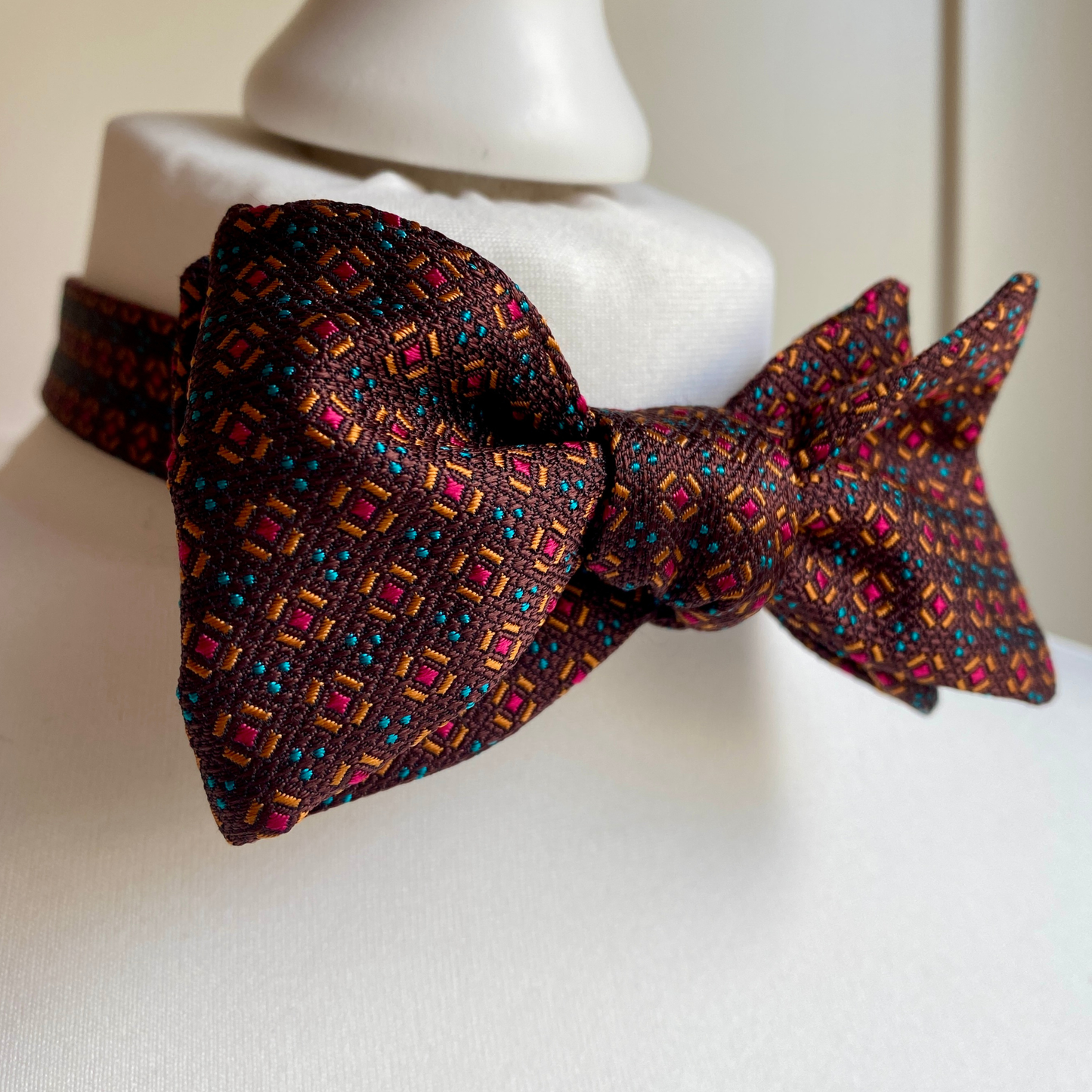 Brown Sinatra Bow Tie