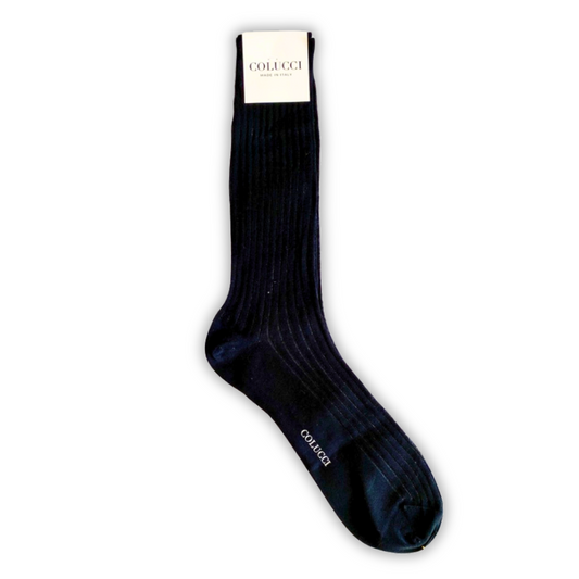 Black & Grey Cotton Dress Socks