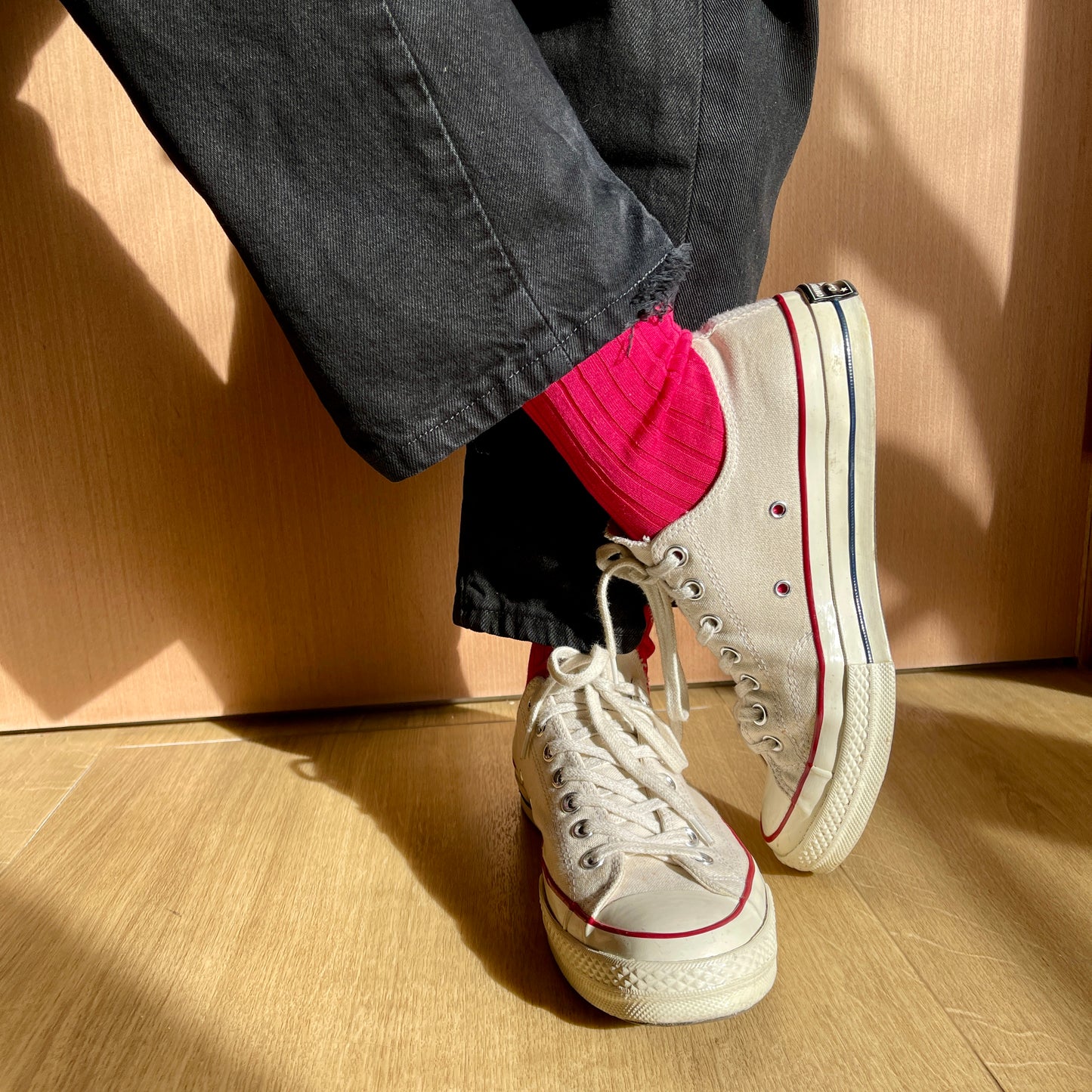 Pink Cotton Dress Socks