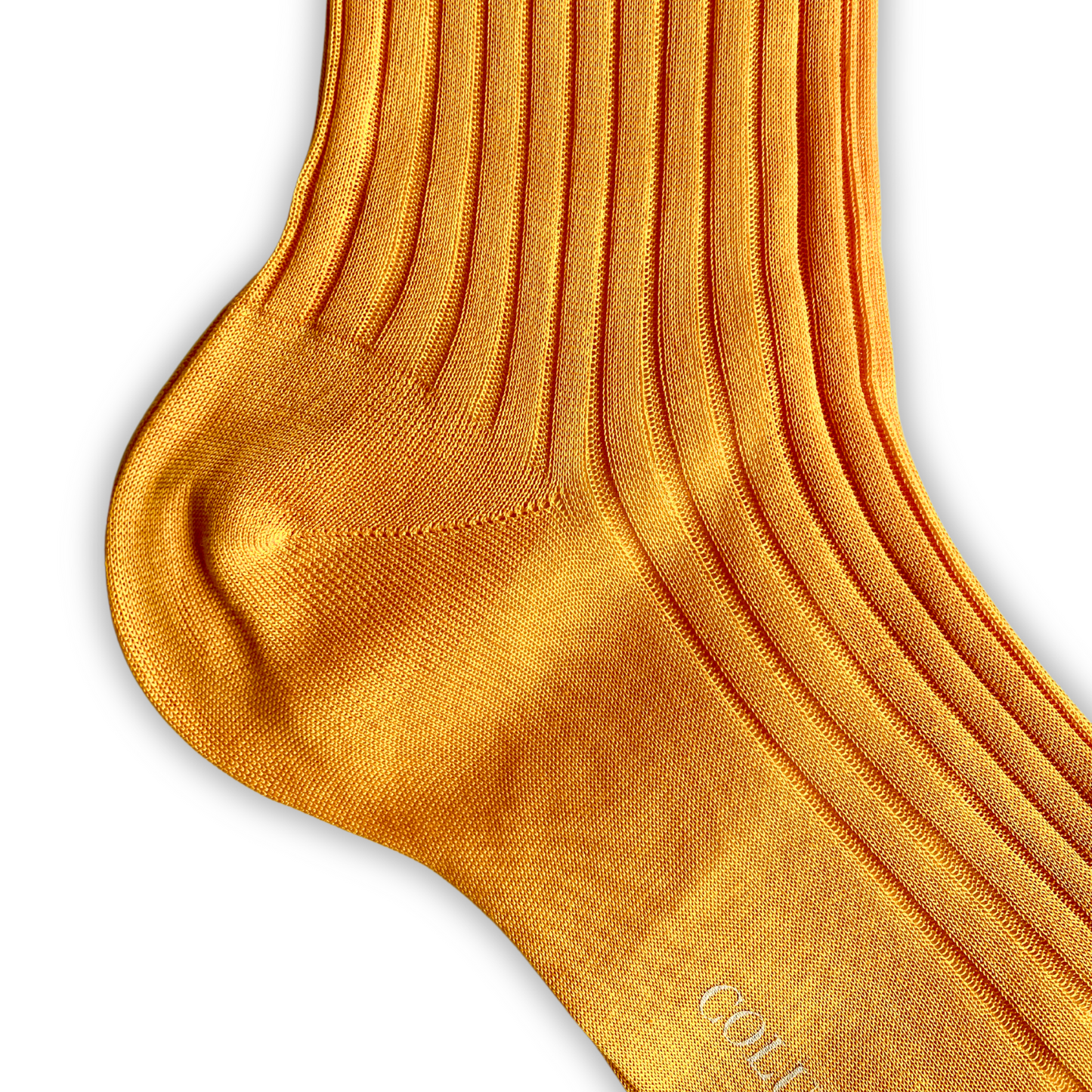 Yellow Cotton Dress Socks