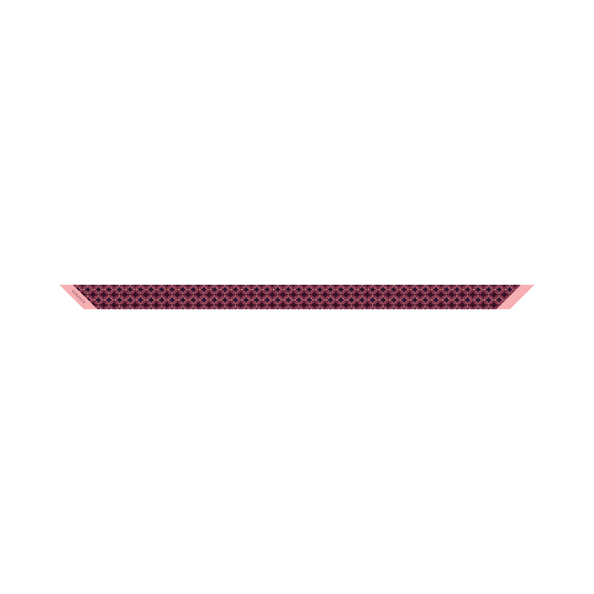 Maroon & Blush Sinatra Silk Twilly