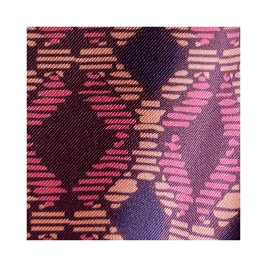 Maroon & Blush Sinatra Silk Twilly