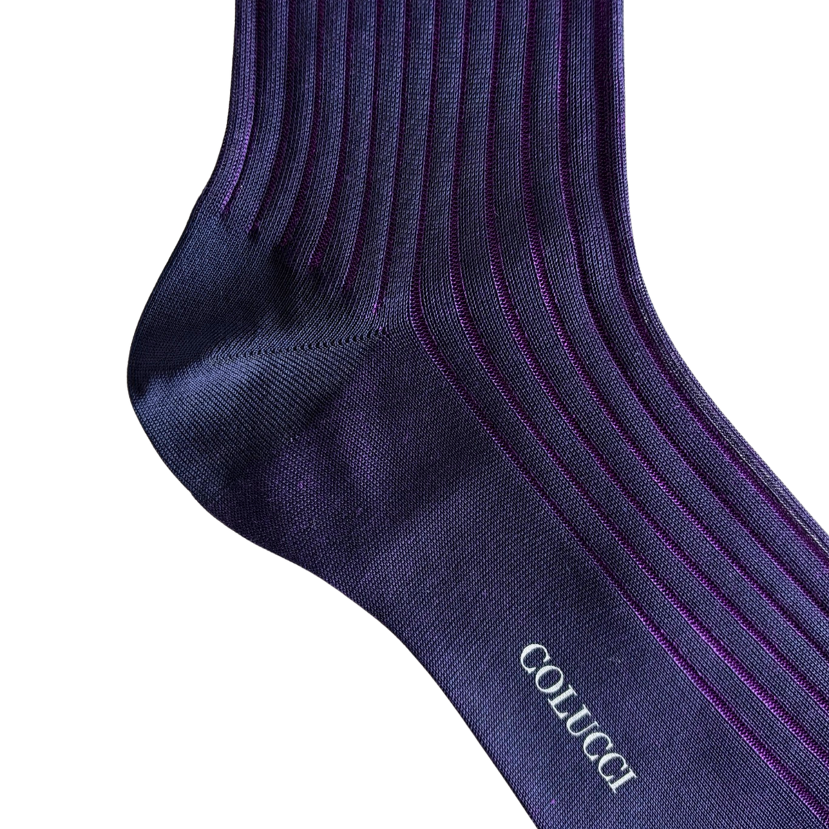 Purple & Lavender Cotton Dress Socks
