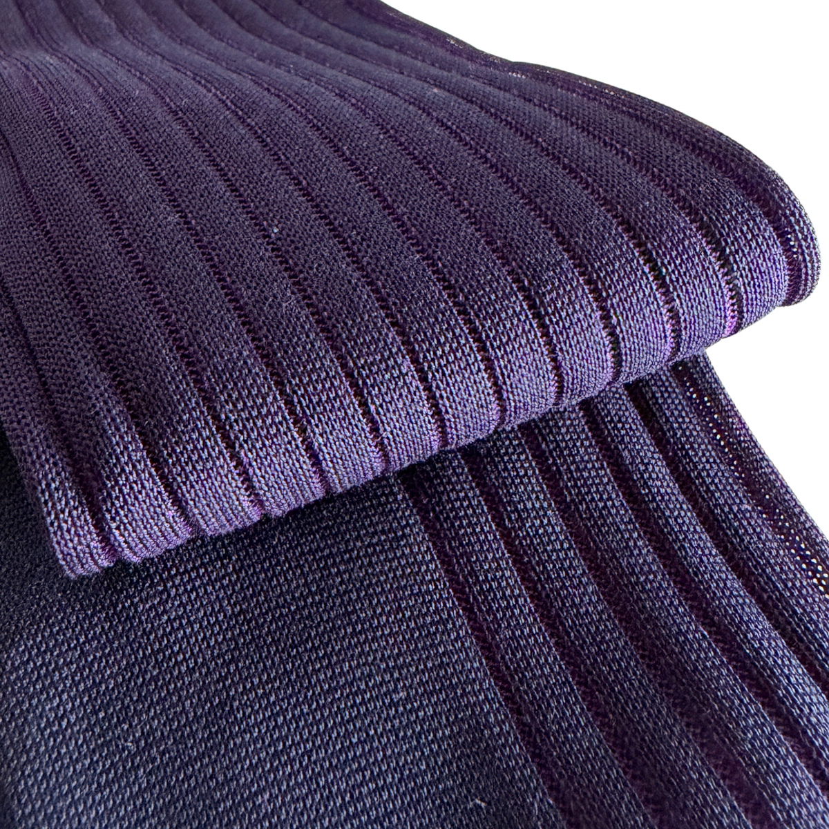 Purple & Lavender Cotton Dress Socks