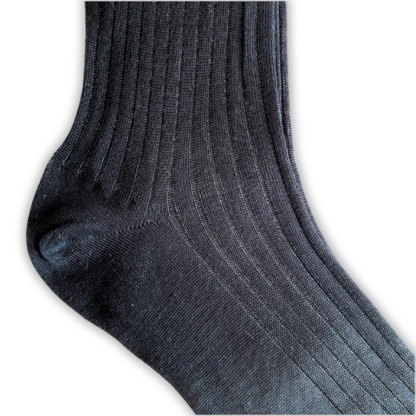 Black & Grey Cotton Dress Socks