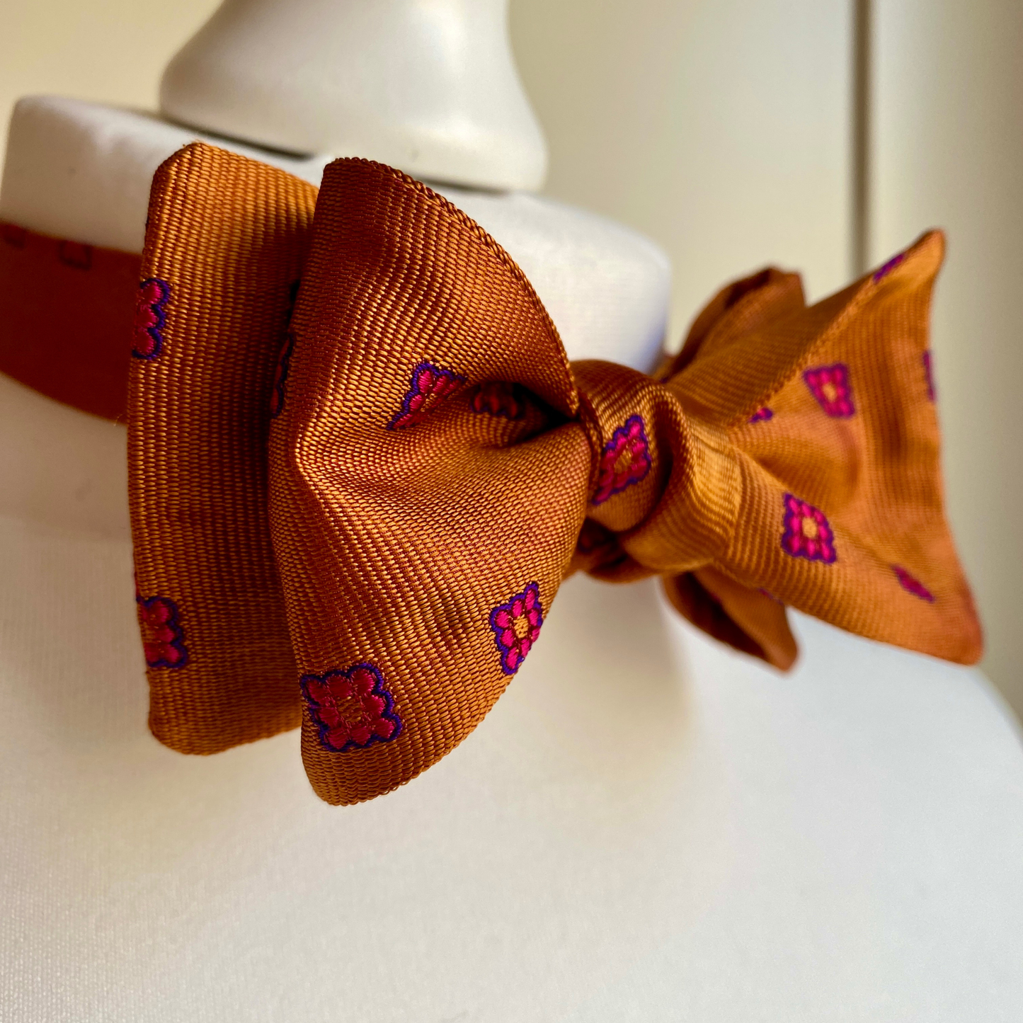 Orange Kelly Bow Tie