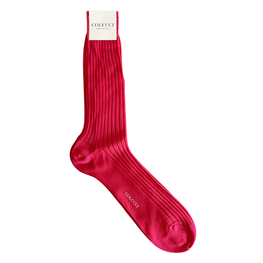 Pink Cotton Dress Socks